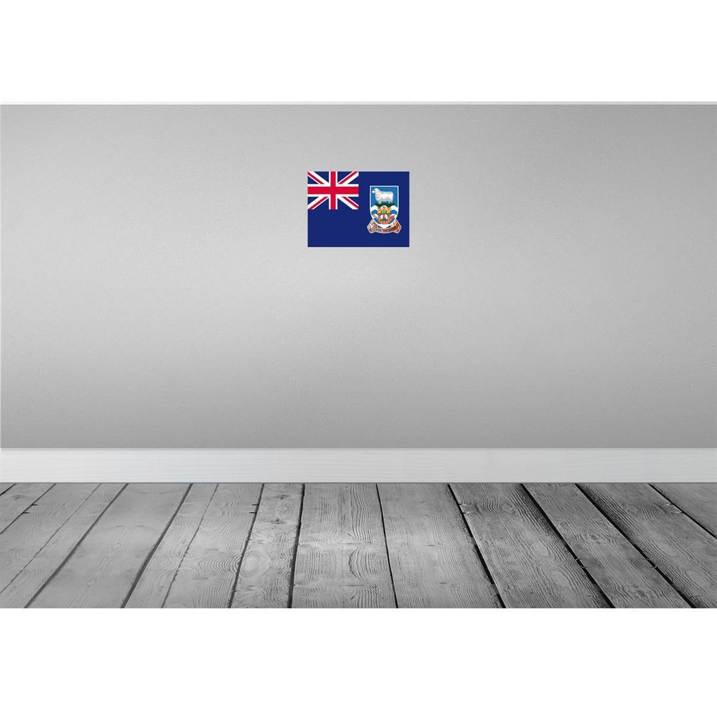 [LA-115345-H] Holzschild 20x30 cm Falklandinseln Falkland Islands Flagge Fahne Wappen Bild 2