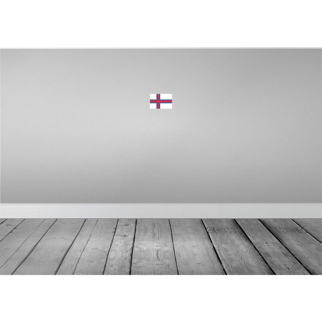 [LA-115346-1812] Blechschild 12x18 cm Färöer the Faroe Islands Flagge Fahne Wappen Bild 2