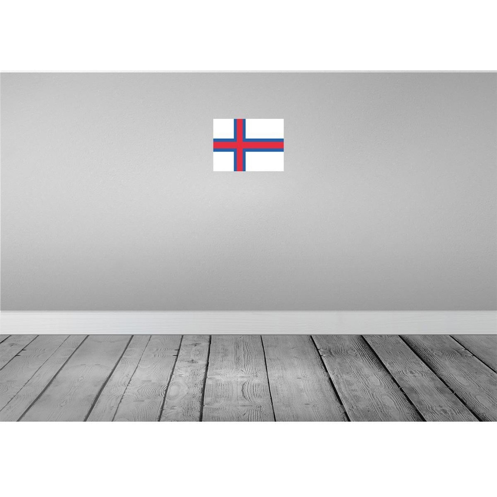 [LA-115346-2030] Blechschild 20x30 cm Färöer the Faroe Islands Flagge Fahne Wappen Bild 2