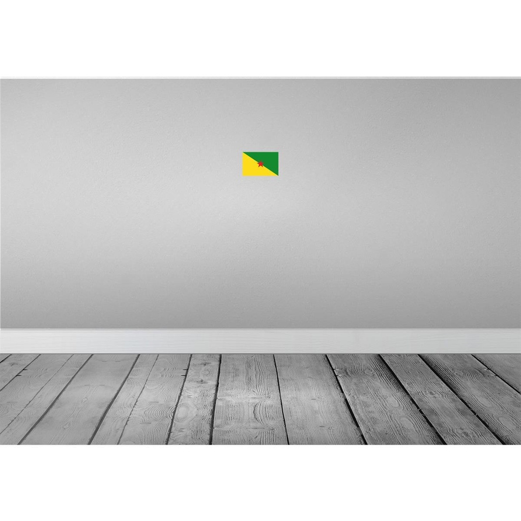 [LA-115350-1812] Blechschild 12x18 cm Französisch?Guayanas French Flagge Fahne Wappen Bild 2