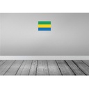 [LA-115351-2030] Blechschild 20x30 cm Gabuns Gabon Flagge Fahne Wappen Bild 2