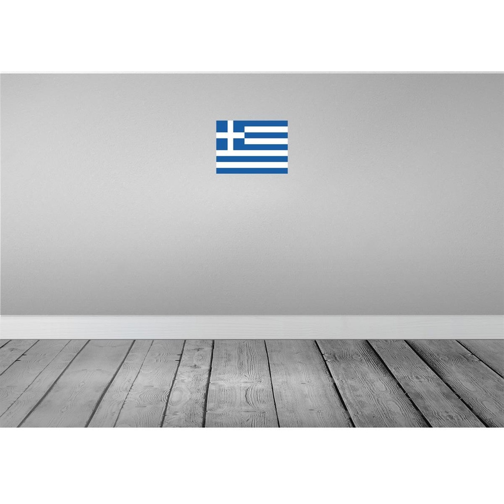 [LA-115357-H] Holzschild 20x30 cm Griechenlands Greece Flagge Fahne Wappen Bild 2