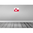 [LA-115358-H] Holzschild 20x30 cm Grönlands Greenland Flagge Fahne Wappen Bild 2