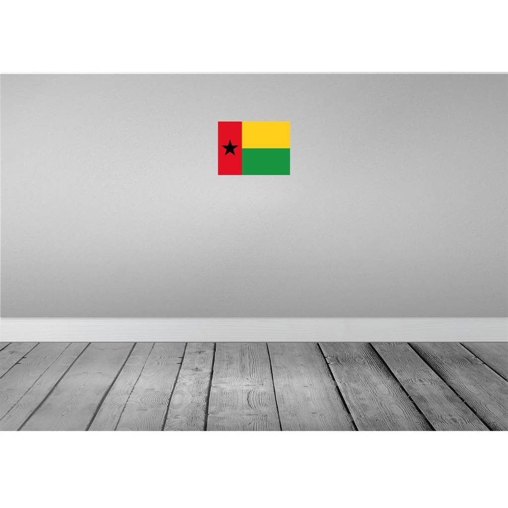[LA-115364-2030] Blechschild 20x30 cm Guinea-Bissaus Guinea-Bissau Flagge Fahne Wappen Bild 2