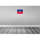 [LA-115366-H] Holzschild 20x30 cm Haitis Haiti Flagge Fahne Wappen Bild 2
