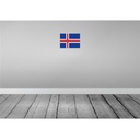 [LA-115371-2030] Blechschild 20x30 cm Islands Iceland Flagge Fahne Wappen Bild 2