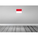 [LA-115373-H] Holzschild 20x30 cm Indonesiens Indonesia Flagge Fahne Wappen Bild 2