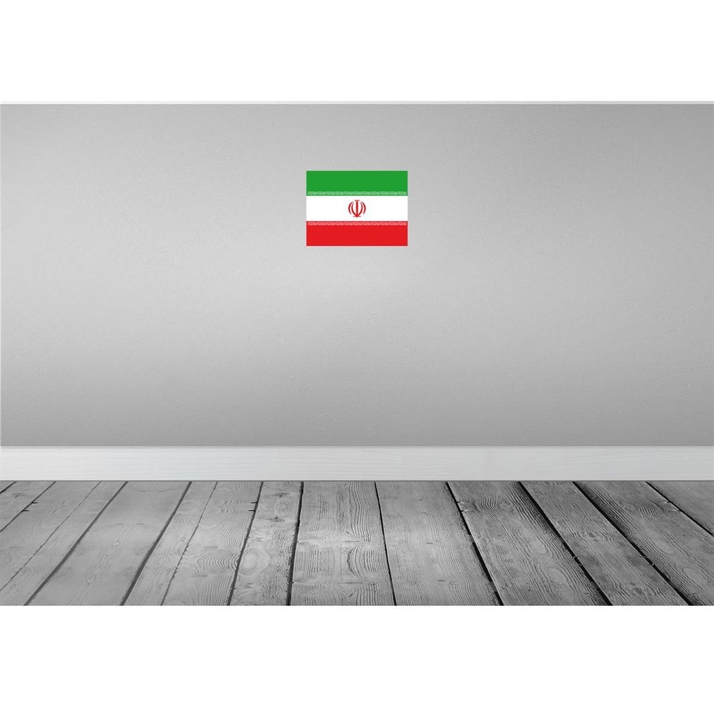 [LA-115375-2030] Blechschild 20x30 cm Iran Flagge Fahne Wappen Bild 2