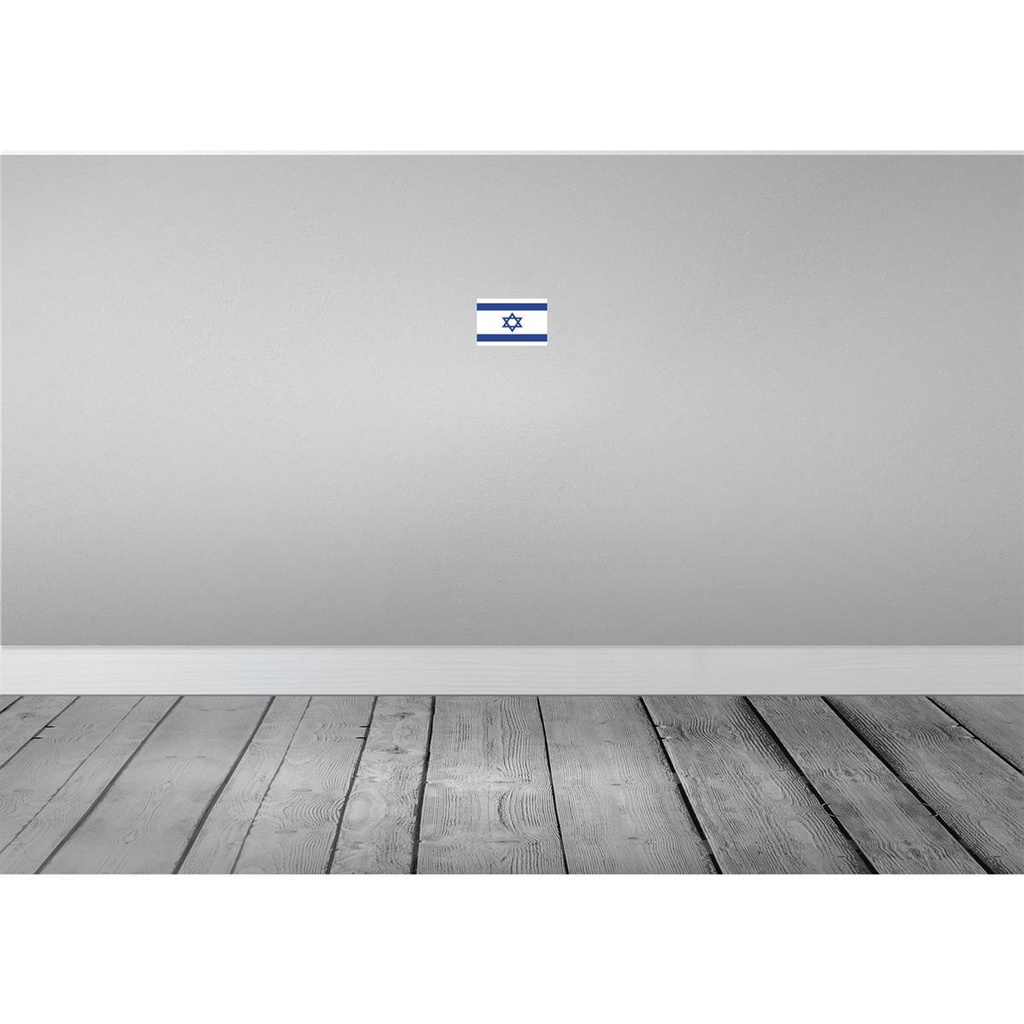 [LA-115378-1812-H] Holzschild 12x18 cm Israels Israel Flagge Fahne Wappen Bild 2