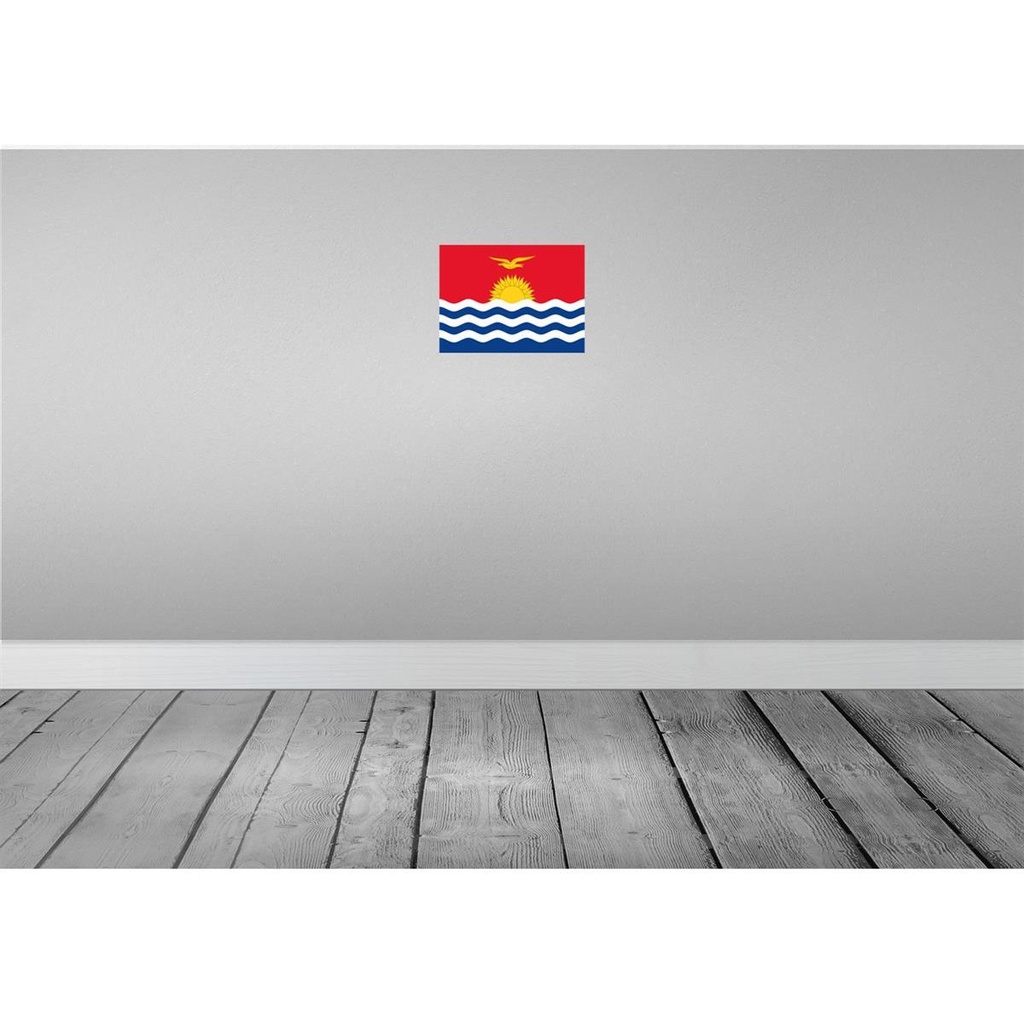 [LA-115385-H] Holzschild 20x30 cm Kiribatis Kiribati Flagge Fahne Wappen Bild 2