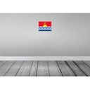 [LA-115385-H] Holzschild 20x30 cm Kiribatis Kiribati Flagge Fahne Wappen Bild 2
