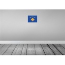 [LA-115386-H] Holzschild 20x30 cm Kosovo Flagge Fahne Wappen Bild 2