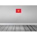 [LA-115388-H] Holzschild 20x30 cm Kirgisistans Kyrgyzstan Flagge Fahne Wappen Bild 2