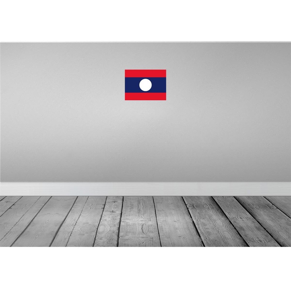 [LA-115389-2030] Blechschild 20x30 cm Laos Flagge Fahne Wappen Bild 2