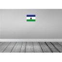 [LA-115392-H] Holzschild 20x30 cm Lesothos Lesotho Flagge Fahne Wappen Bild 2