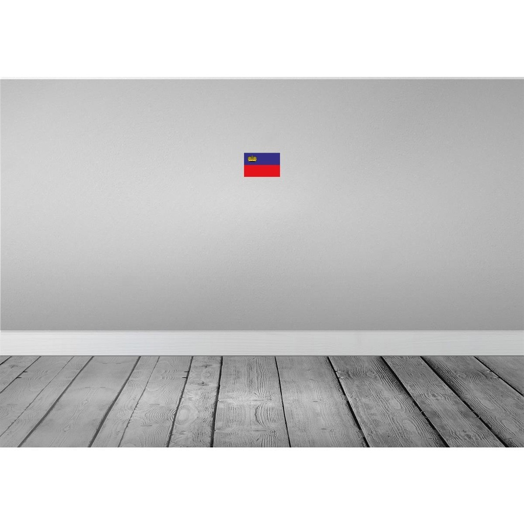 [LA-115395-1812-H] Holzschild 12x18 cm Liechtenstein Flagge Fahne Wappen Bild 2