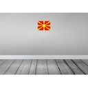 [LA-115399-H] Holzschild 20x30 cm Mazedoniens Macedonia Flagge Fahne Wappen Bild 2