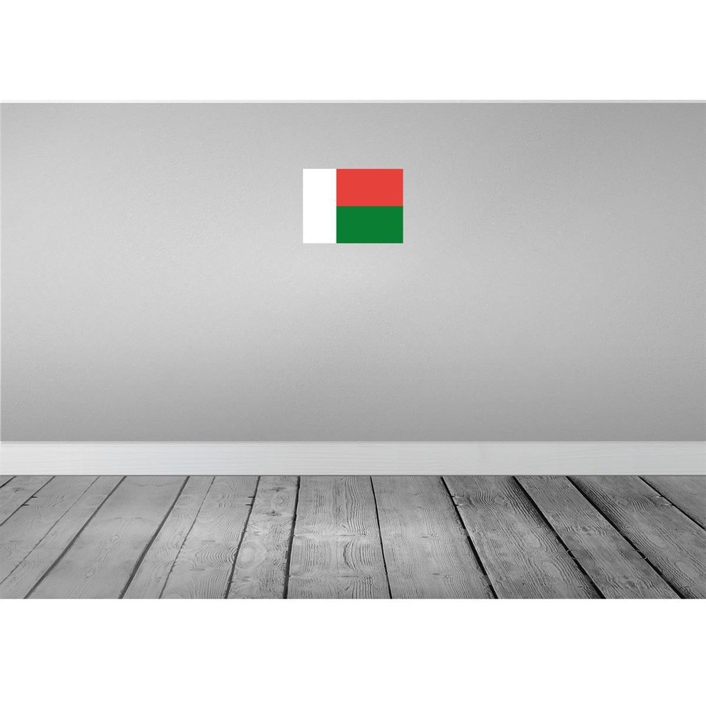[LA-115400-H] Holzschild 20x30 cm Madagaskars Madagascar Flagge Fahne Wappen Bild 2