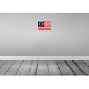 [LA-115401-H] Holzschild 20x30 cm Malaysias Malaysia Flagge Fahne Wappen Bild 2