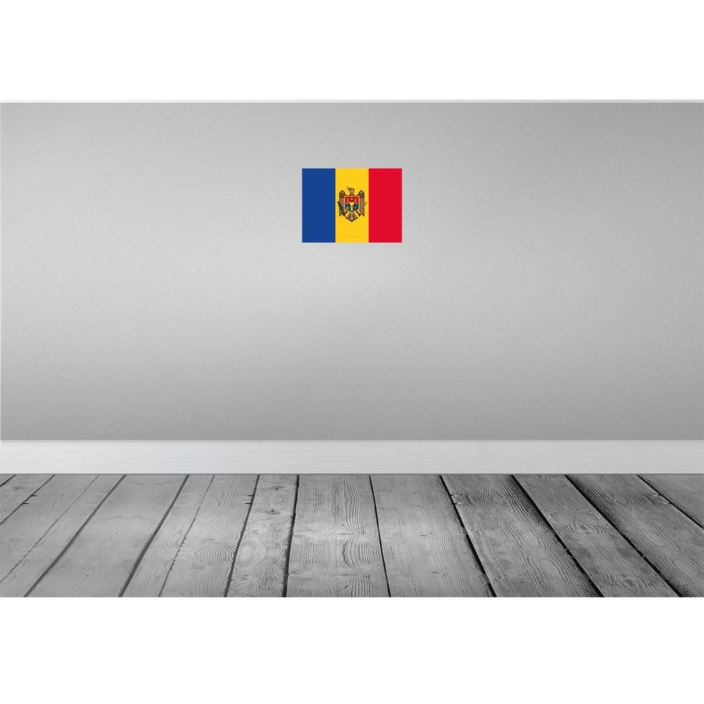 [LA-115411-H] Holzschild 20x30 cm Moldau Moldova Flagge Fahne Wappen Bild 2