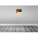 [LA-115416-2030] Blechschild 20x30 cm Mosambiks Mozambique Flagge Fahne Wappen Bild 2