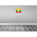 [LA-115417-2030] Blechschild 20x30 cm Myanmars Myanmar Flagge Fahne Wappen Bild 2