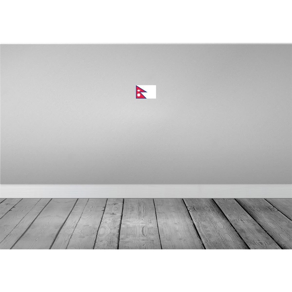 [LA-115420-1812] Blechschild 12x18 cm Nepals Nepal Flagge Fahne Wappen Bild 2