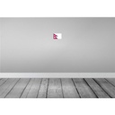 [LA-115420-1812] Blechschild 12x18 cm Nepals Nepal Flagge Fahne Wappen Bild 2