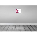 [LA-115420-2030] Blechschild 20x30 cm Nepals Nepal Flagge Fahne Wappen Bild 2