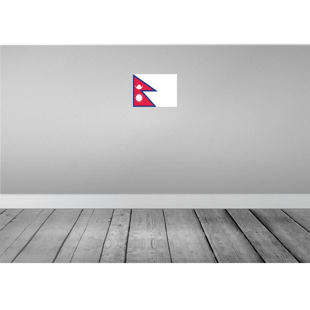[LA-115420-H] Holzschild 20x30 cm Nepals Nepal Flagge Fahne Wappen Bild 2