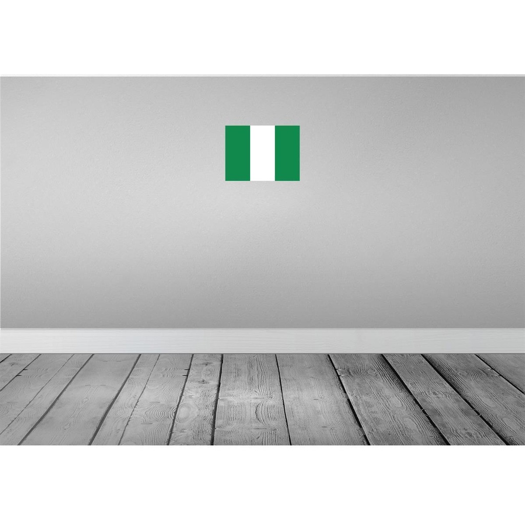 [LA-115426-H] Holzschild 20x30 cm Nigerias Nigeria Flagge Fahne Wappen Bild 2
