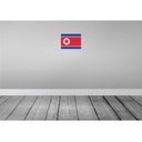 [LA-115431-H] Holzschild 20x30 cm Nordkoreas North Korea Flagge Fahne Wappen Bild 2
