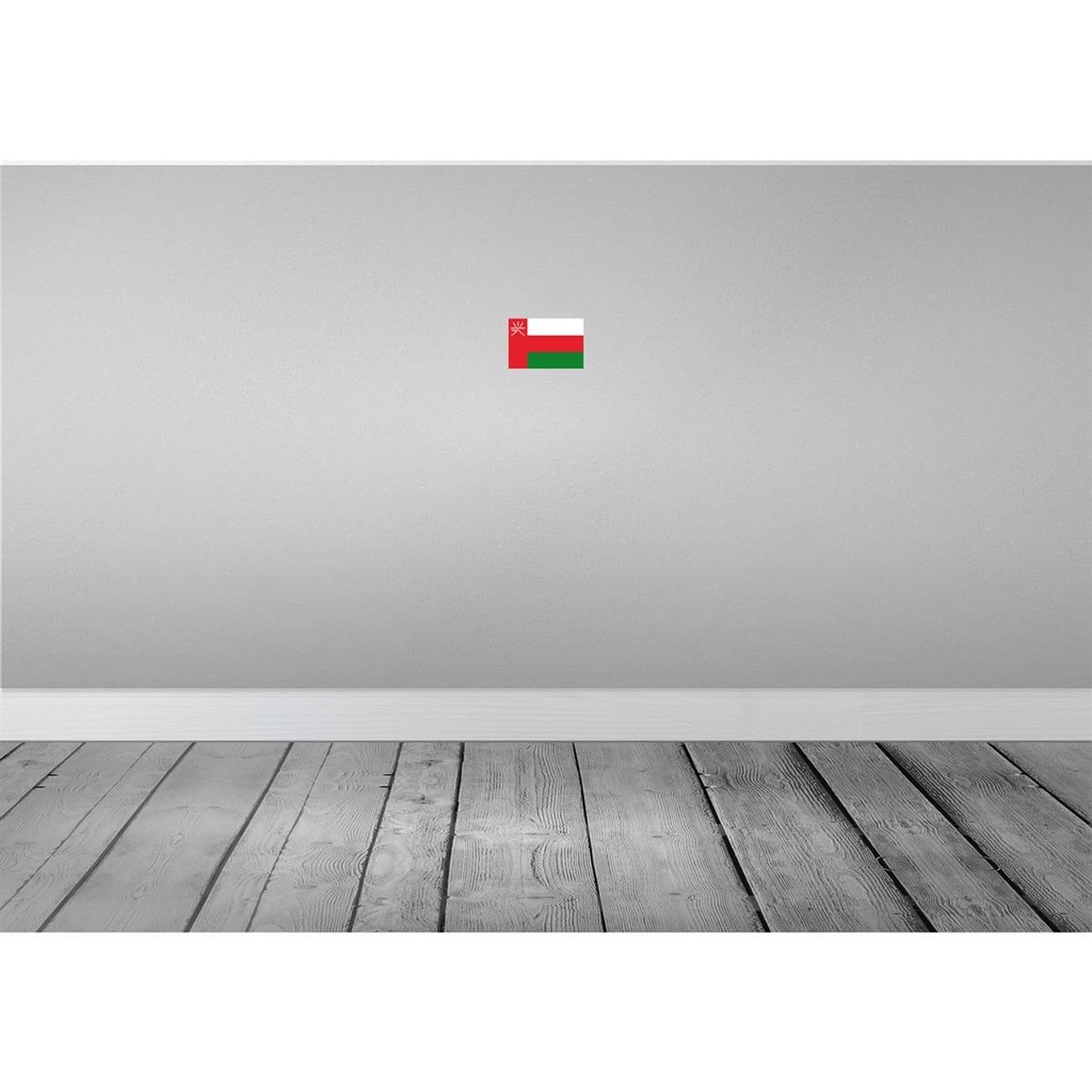 [LA-115433-1812-H] Holzschild 12x18 cm Omans Oman Flagge Fahne Wappen Bild 2