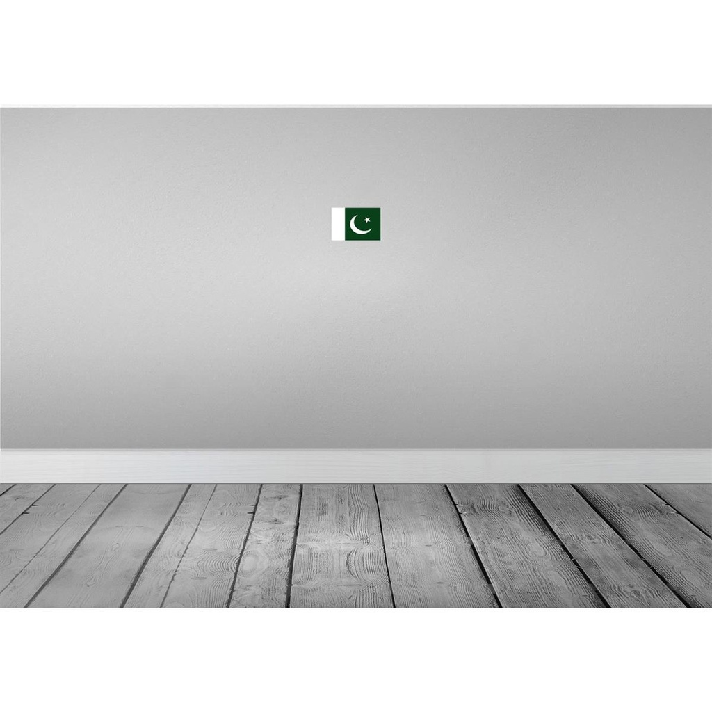 [LA-115434-1812] Blechschild 12x18 cm Pakistans Pakistan Flagge Fahne Wappen Bild 2