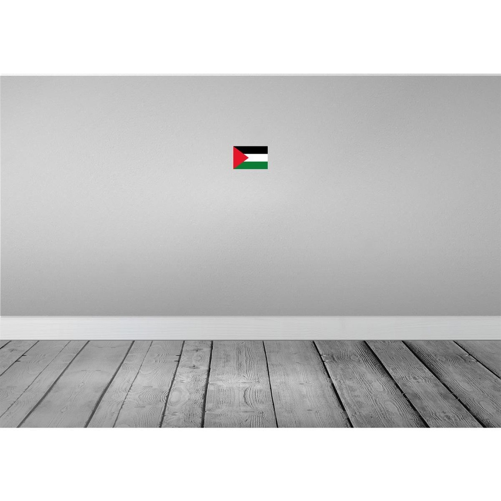 [LA-115436-1812-H] Holzschild 12x18 cm Palästinas Palestine Flagge Fahne Wappen Bild 2