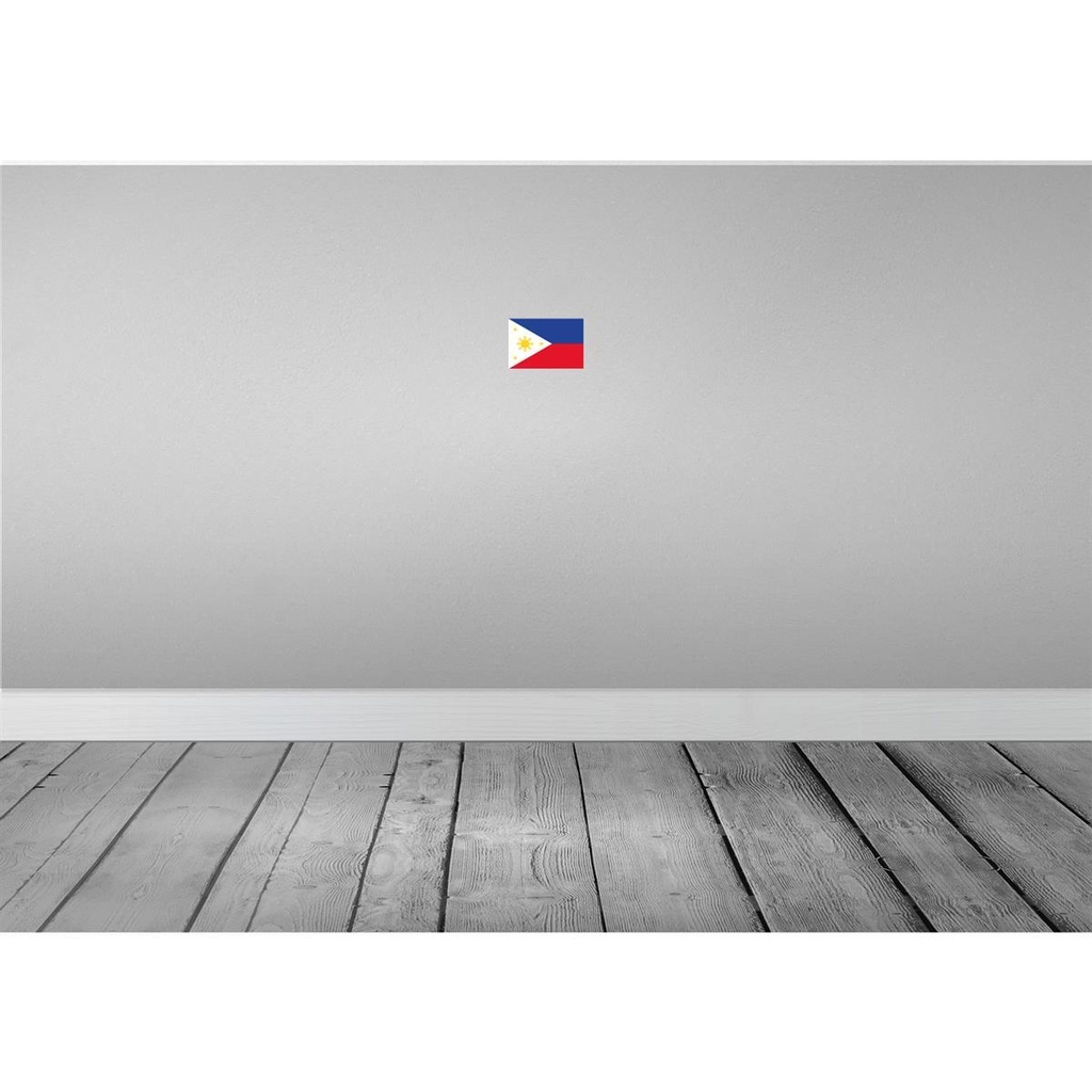 [LA-115440-1812-H] Holzschild 12x18 cm Philippinen Philippines Flagge Fahne Wappen Bild 2