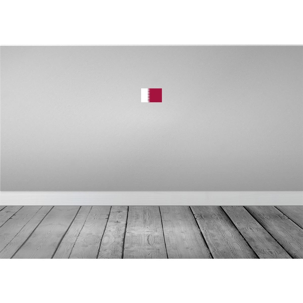 [LA-115444-1812-H] Holzschild 12x18 cm Katars Qatar Flagge Fahne Wappen Bild 2
