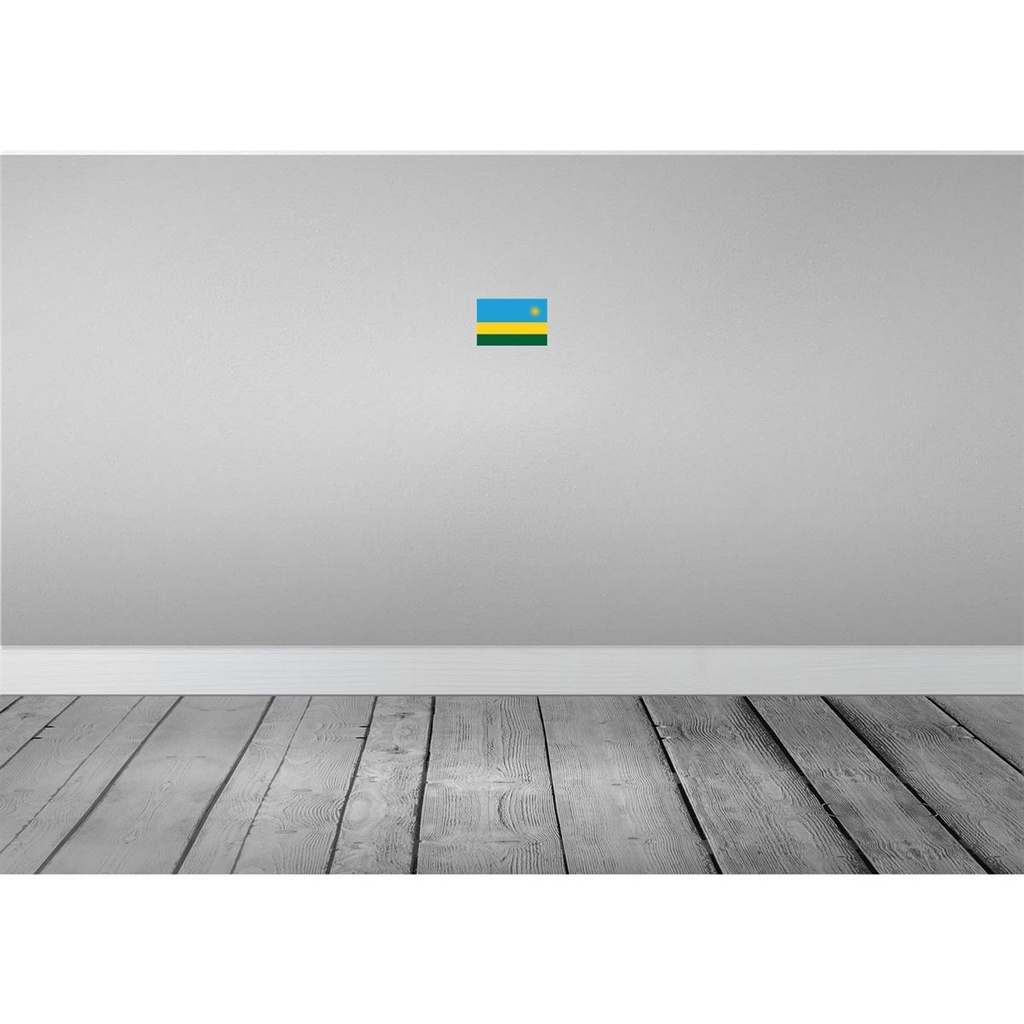 [LA-115447-1812-H] Holzschild 12x18 cm Ruandas Rwanda Flagge Fahne Wappen Bild 2
