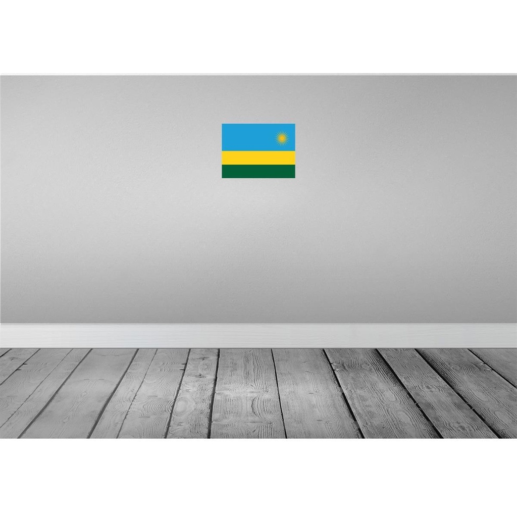 [LA-115447-2030] Blechschild 20x30 cm Ruandas Rwanda Flagge Fahne Wappen Bild 2