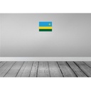 [LA-115447-H] Holzschild 20x30 cm Ruandas Rwanda Flagge Fahne Wappen Bild 2