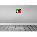 [LA-115448-2030] Blechschild 20x30 cm St. Kitts und Nevis Saint Flagge Fahne Wappen Bild 2