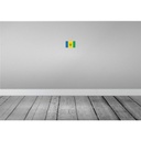 [LA-115450-1812-H] Holzschild 12x18 cm Saint Vincent und Grenadinen Flagge Fahne Wappen Bild 2