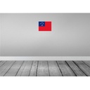 [LA-115451-H] Holzschild 20x30 cm Samoas Samoa Flagge Fahne Wappen Bild 2