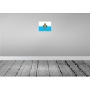 [LA-115452-2030] Blechschild 20x30 cm San Marinos Marino Flagge Fahne Wappen Bild 2