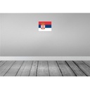 [LA-115458-2030] Blechschild 20x30 cm Serbiens Serbia Flagge Fahne Wappen Bild 2