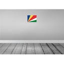 [LA-115459-2030] Blechschild 20x30 cm Seychellen Seychelles Flagge Fahne Wappen Bild 2