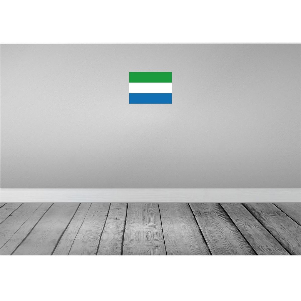 [LA-115460-H] Holzschild 20x30 cm Sierra Leones Leone Flagge Abenteuer Reisen Bild 2
