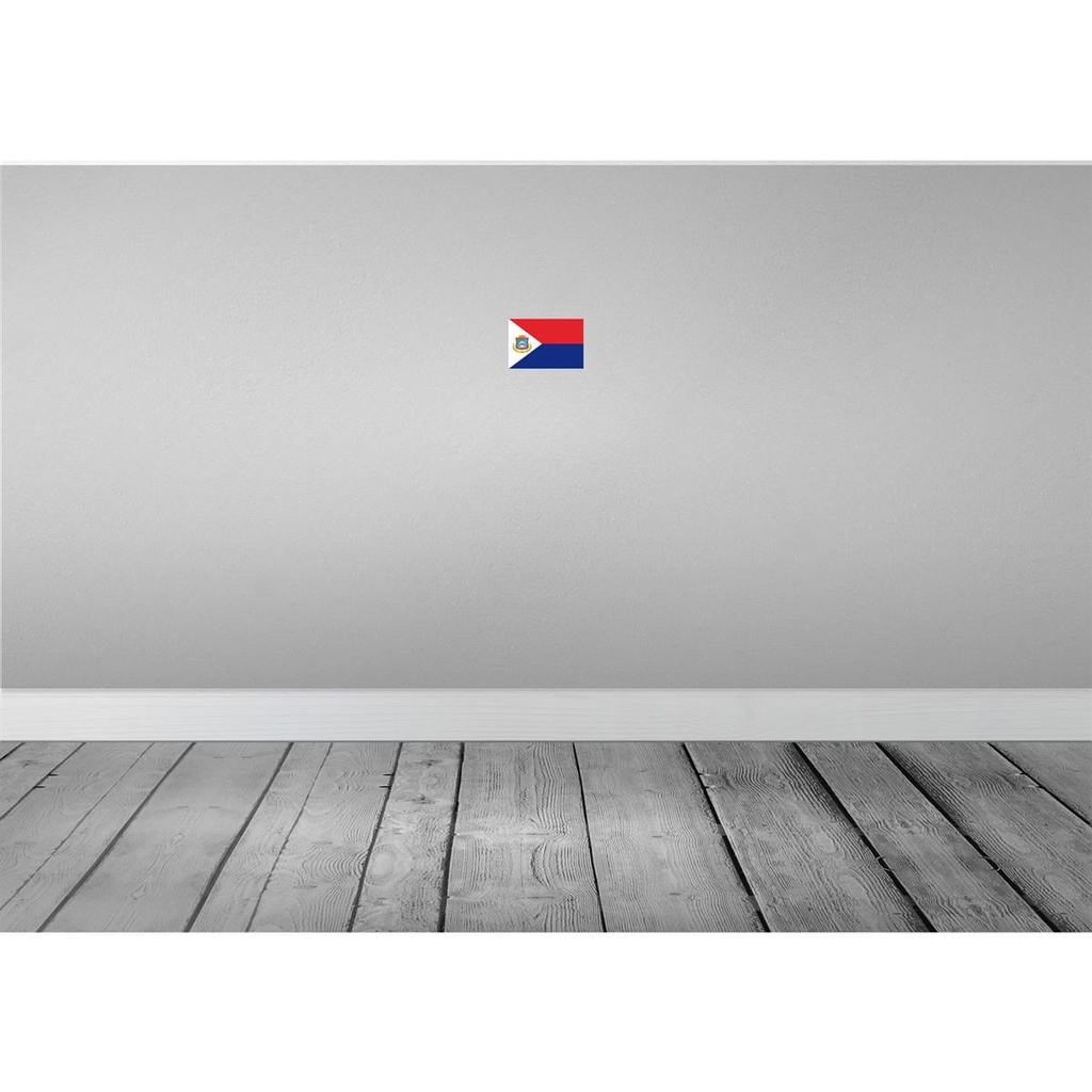 [LA-115461-1812] Blechschild 12x18 cm Sint Maartens Maarten Flagge Fahne Wappen Bild 2