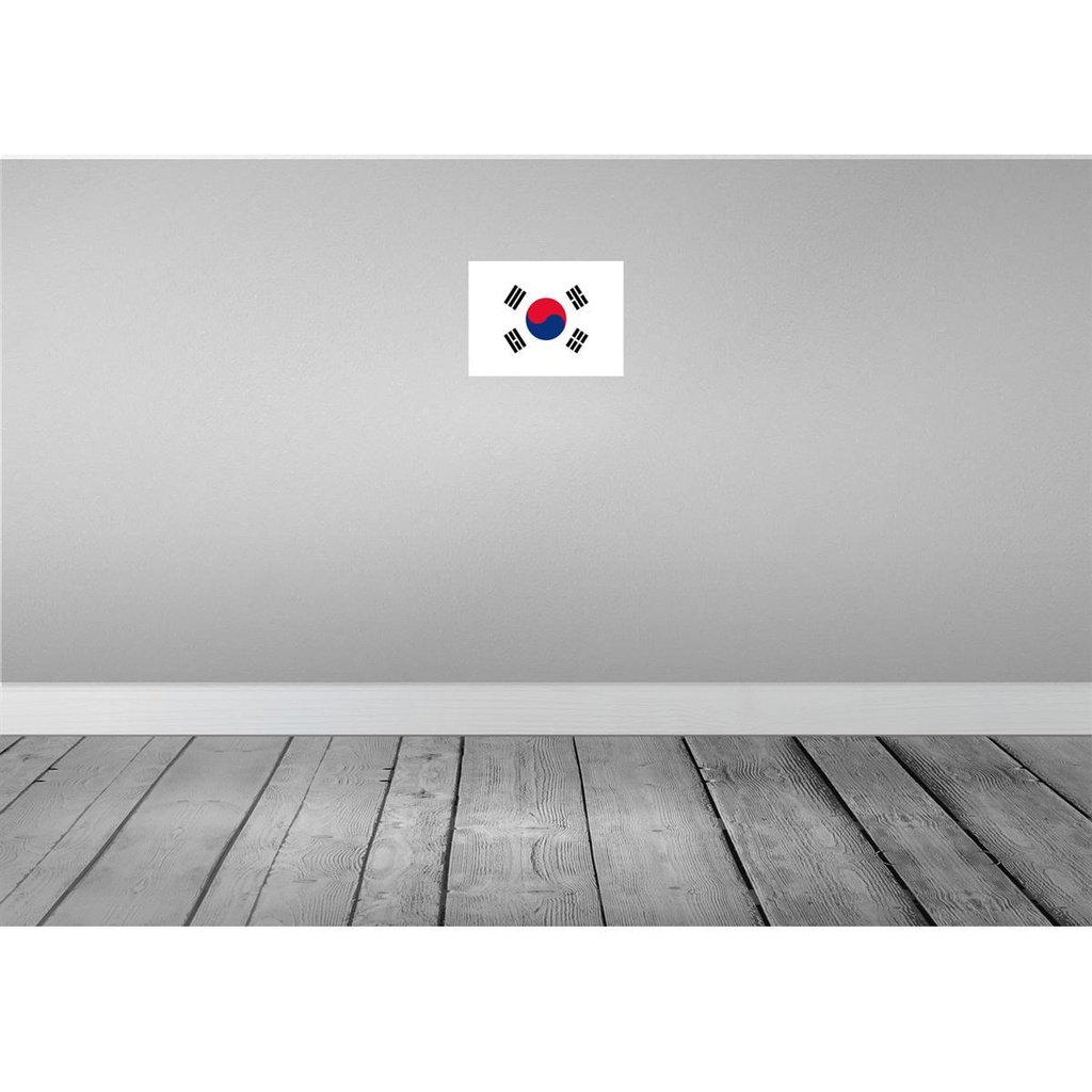 [LA-115467-H] Holzschild 20x30 cm Südkoreas South Korea Flagge Fahne Wappen Bild 2