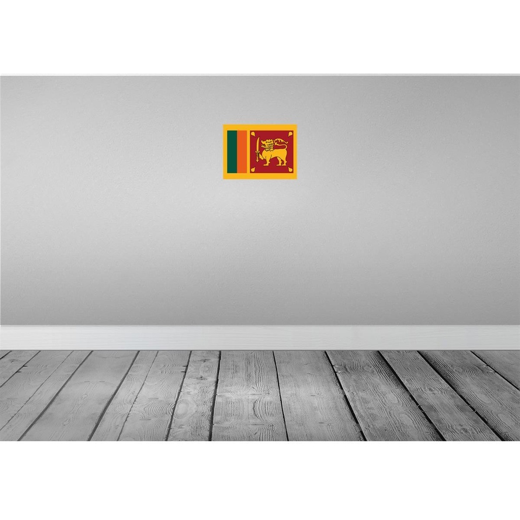 [LA-115469-2030] Blechschild 20x30 cm Sri Lankas Lanka Flagge Fahne Wappen Bild 2